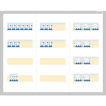 GACIA PRO 63A - 15xALA-1N - 9xALA-3N (h=650, b=800, d=160mm)