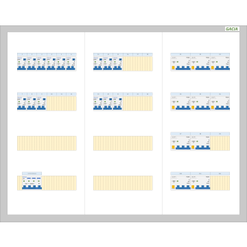 Schotman Elektro BV - GACIA verdeelkast 40A -  15 lichtgroep 10 krachtgroep - aardlekautomaat