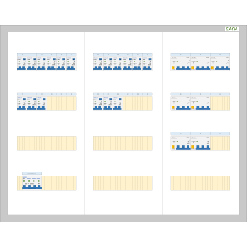 GACIA PRO 125A - 18xALA-1N - 7xALA-3N (h=650, b=800, d=160mm)