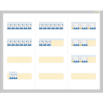 GACIA PRO 40A - 21xALA-1N - 7xALA-3N (h=650, b=800, d=160mm)
