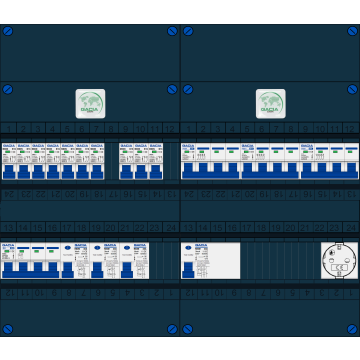 Schotman Elektro B.V. – GACIA GACK –3x ALS 2p, 1x ALS 4p, 10x INS, 3x INS 4p, 1x contactdoos
