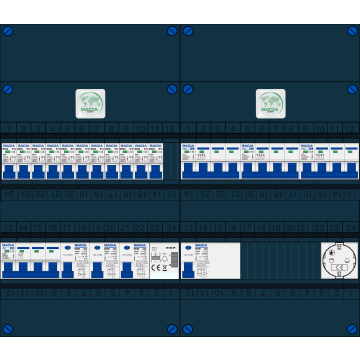 Schotman Elektro B.V. – GACIA GACK –3x ALS 2p, 1x ALS 4p, 11x INS, 3x INS 4p, beltrafo, 1x contactdoos