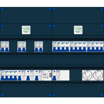 Schotman Elektro B.V. – GACIA GACK –3x ALS 2p, 1x ALS 4p, 6x INS, 3x INS 4p, beltrafo, 2x contactdoos