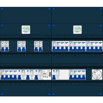 Schotman Elektro B.V. – GACIA GACK –3x ALS 2p, 1x ALS 4p, 6x INS, 3x INS 4p, beltrafo, 1x contactdoos