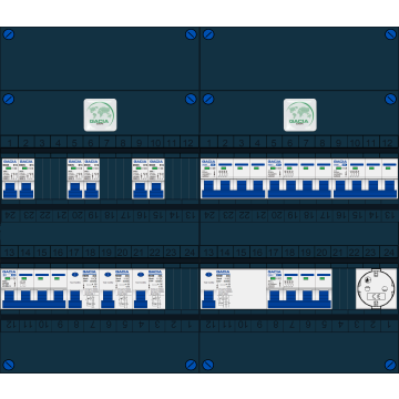 Schotman Elektro B.V. – GACIA GACK –3x ALS 2p, 1x ALS 4p, 6x INS, 3x INS 4p, 1x contactdoos
