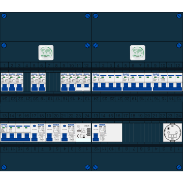 Schotman Elektro B.V. – GACIA GACK –3x ALS 2p, 1x ALS 4p, 7x INS, 3x INS 4p, kookgroep, beltrafo, 1x contactdoos