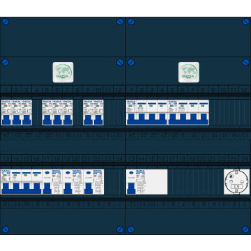 Schotman Elektro B.V. – GACIA GACK –3x ALS 2p, 1x ALS 4p, 8x INS, 2x INS 4p, 1x contactdoos