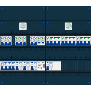 Schotman Elektro B.V. – GACIA GACK –3x ALS 2p, 1x ALS 4p, 8x INS, 3x INS 4p, kookgroep, beltrafo