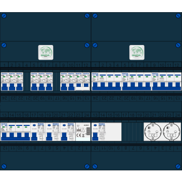 Schotman Elektro B.V. – GACIA GACK –3x ALS 2p, 1x ALS 4p, 8xx INS, 3x INS 4p, kookgroep, beltrafo, 2x contactdoos