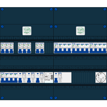 Schotman Elektro B.V. – GACIA GACK –3x ALS 2p, 1x ALS 4p, 8x INS, 3x INS 4p, beltrafo, 1x contactdoos