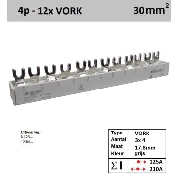Schotman Elektro - SEP aansluitkam 30F04012G06 verdeelkam 3x 4 Vork 