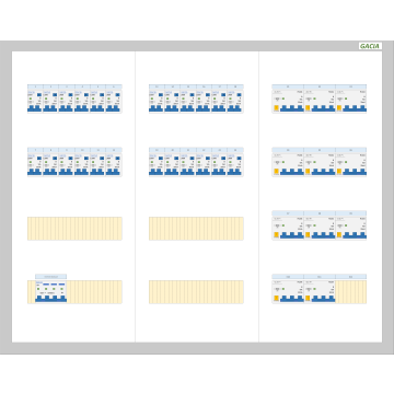 GACIA PRO 63A - 24xALA-1N - 11xALA-3N (h=650, b=800, d=160mm)