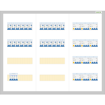 GACIA PRO 63A - 24xALA-1N - 12xALA-3N (h=650, b=800, d=160mm)