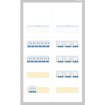 GACIA PRO-K 63A - 12xALA-1N - 9xALA-3N (h=950, b=550, d=160mm)