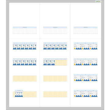 GACIA PRO-K 63A - 21xALA-1N - 12xALA-3N (h=950, b=800, d=160mm)