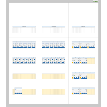 GACIA PRO-K 63A - 24xALA-1N - 10xALA-3N (h=950, b=800, d=160mm)