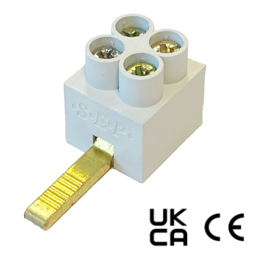 Schotman Elektro B.V. - SEP DT, aansluitklem 2x16mm, grijs, pin