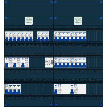 Schotman Elektro B.V. – GACIA GACK –3x ALS 2p, 2x ALS 4p, 10x INS, 4x INS 4p, beltrafo