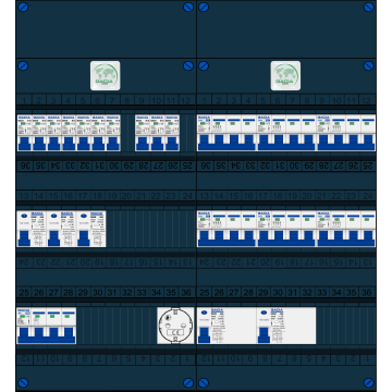  Schotman Elektro B.V. – GACIA GACK –3x ALS 2p, 2x ALS 4p, 10x INS, 6x INS 4p, 1x contactdoos