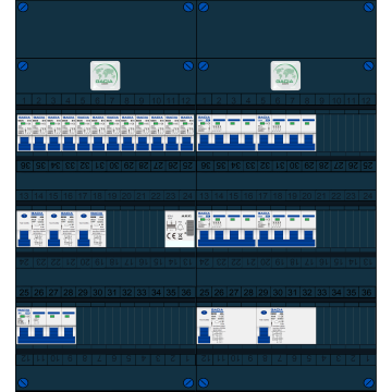 Schotman Elektro B.V. – GACIA GACK –3x ALS 2p, 2x ALS 4p, 12x INS, 4x INS 4p, beltrafo
