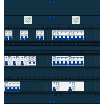 Schotman Elektro B.V. – GACIA GACK –3x ALS 2p, 2x ALS 4p, 6x INS, 4x INS 4p, kookgroep