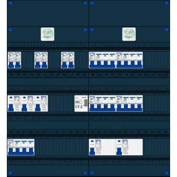 Schotman Elektro B.V. – GACIA GACK –3x ALS 2p, 2x ALS 4p, 6x INS, 4x INS 4p, beltrafo