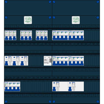 Schotman Elektro B.V. – GACIA GACK –3x ALS 2p, 2x ALS 4p, 9x INS, 4x INS 4p, beltrafo