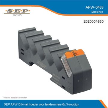 SEP APW-0463 ModuPlus DIN-rail adapter 6x3 lasklemhouder overzicht