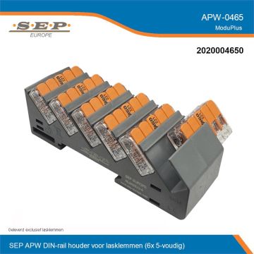 SEP APW-0465 ModuPlus DIN-rail adapter 6x5 lasklemhouder overzicht