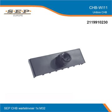 SEP CHB-W11 - inzetstuk met 1 wartel