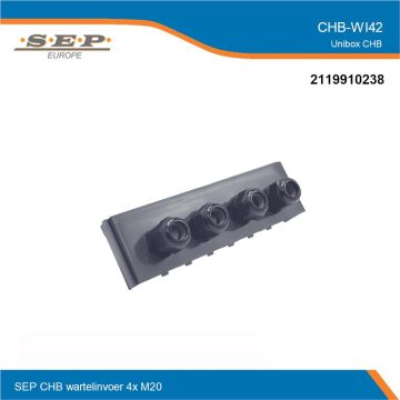 SEP CHB-WI42 - inzetstuk wartel 4xM20