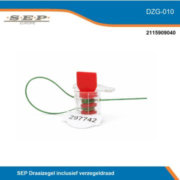 SEP Europe - DGZ-010 - draaizegel inclusief verzegeldraad (breekzegel)