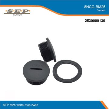 SEP Connect 8NCG-BM25 - wartel stop M25 - zwart RAL9005 - overzicht