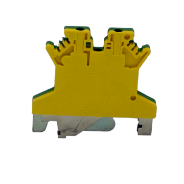 SEP SRK-1.5-PE geel/groene aardklem, 1,5mm2 zijaanzicht rijgklem - modulaire DIN-rail, 2011300490, GTIN 8718959078323