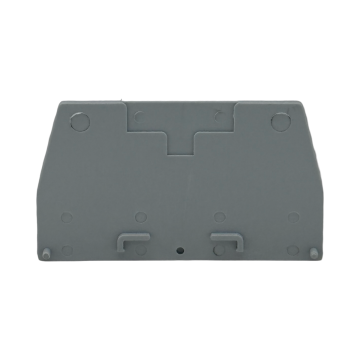 Grijze eindplaat SEP Europe type SRK-TEST-G-E geschikt voor SRK-TEST rijgklemmen - artikel 2011300750, GTIN 8718959078583 - verkrijgbaar bij Schotman Elektro B.V.