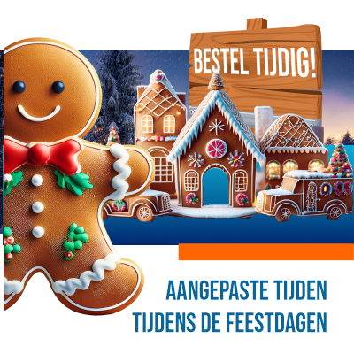 Aangepaste openingstijden en levertijden 2025